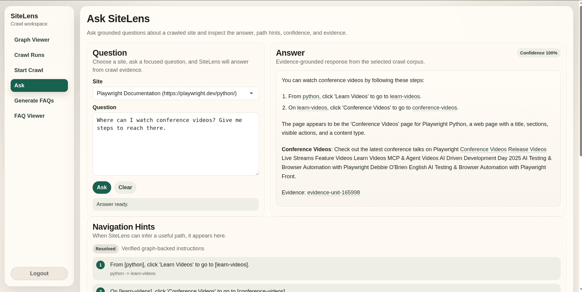SiteLens screenshot 8